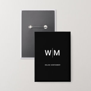 Schwarzes Branded-Logo   Unternehmen Geschäftsbetr Button
