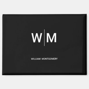 Schwarzes Branded-Logo Unternehmen Geschäftsbetr Magnet