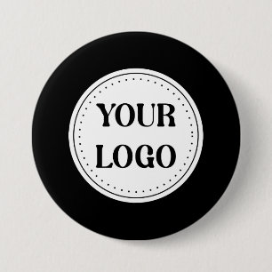 Schwarzes Branding-Logo Unternehmensgeschäftsfir Button