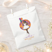 Schwarzes Brautparty Balloons & Blume Geschenktütchen (Ausgeschnitten)