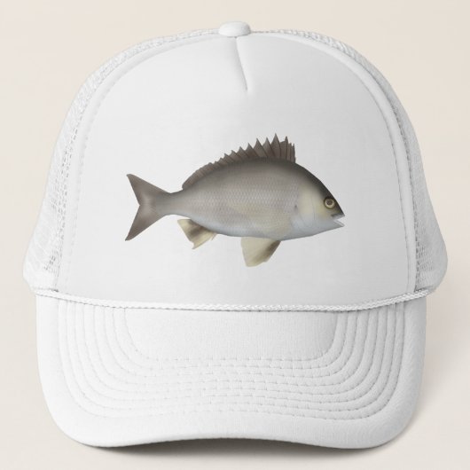 Schwarzes Bream Truckerkappe (Vorderseite)