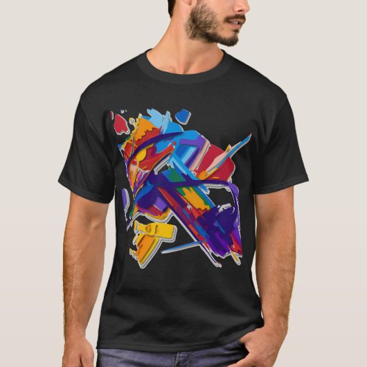 Schwarzes Bruch T-Shirt (Vorderseite)