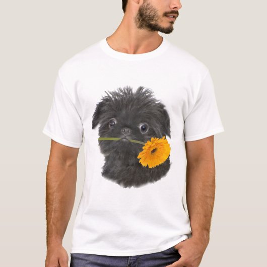 Schwarzes Brüssels Griffon für Kleid T-Shirt (Vorderseite)