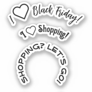 Schwarzes Buch BLACK FRIDAY Aufkleber