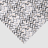 Schwarzes Bürsten-Anschlag-u. Punkt-Muster Seidenpapier (Ausschnitt)