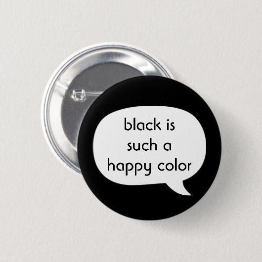 Schwarzes Button (Vorne & Hinten)