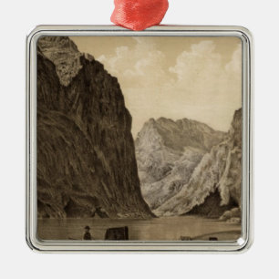 Schwarzes Canon, der Colorado 2 Silbernes Ornament