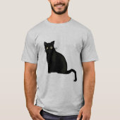 Schwarzes CAT T-Shirt (Vorderseite)