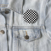 Schwarzes Checkered Mod, das Muster läuft Button (Beispiel)
