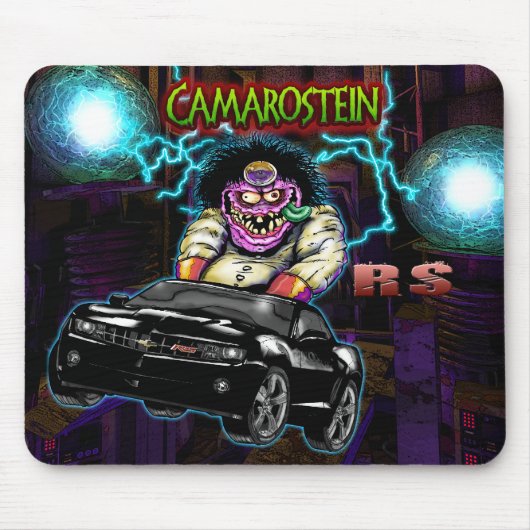 Schwarzes Chevy Camaro RS Mousepad (Vorne)