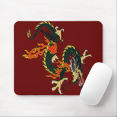 Schwarzes chinesisches Drachenmousepad Mousepad (Mit Mouse)