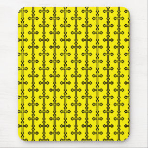 Schwarzes christliches Kreuz Mousepad