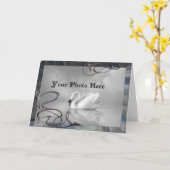 Schwarzes Chrome Karte (Gelbe Blume)