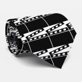 Schwarzes Clapperboard Krawatte (Gerollt)