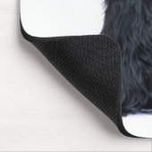 Schwarzes Cocker spaniel Mousepad (Ecke)