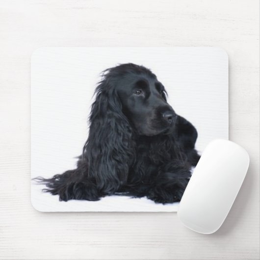 Schwarzes Cocker spaniel Mousepad (Mit Mouse)
