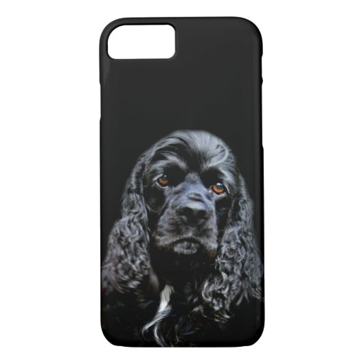 Schwarzes cocker spaniel stellen gegenüber Case-Mate iPhone hülle (Rückseite)