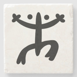 Schwarzes Coqui Steinuntersetzer