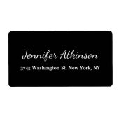 Schwarzes Creative Handwriting Schlicht einfach (Vorne)