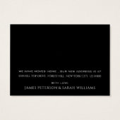 Schwarzes Dachgeschoss, Adresskartenwechsel (Rückseite)