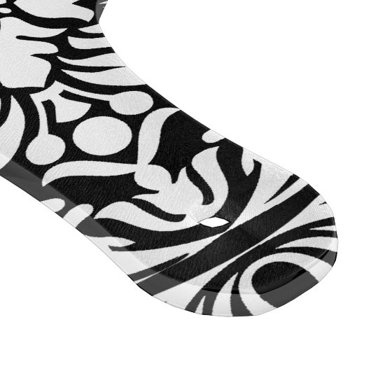 Schwarzes Damaskmuster Schneidebrett (Ecke)