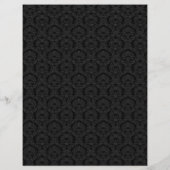 Schwarzes Damaskus Dark Craft Scrapbook Paper (Rückseite)