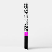 Schwarzes Damast-Rosa-Juwel personalisiert Case-Mate iPhone Hülle (Rückseite / Rechts)