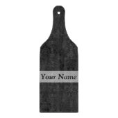 Schwarzes Damastmuster Schneidebrett (Vorderseite)