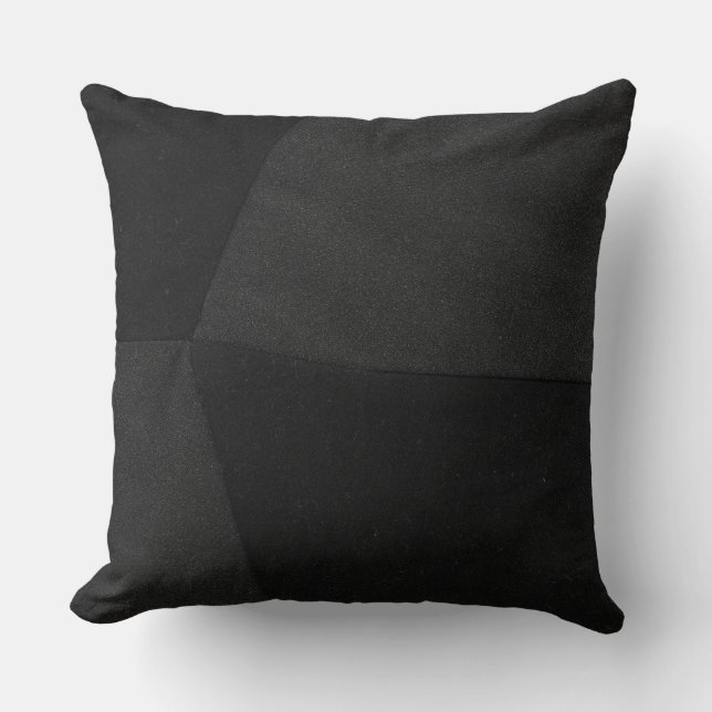 Schwarzes Denim Kissen (Vorderseite)