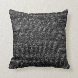 Schwarzes Denimkissen Kissen