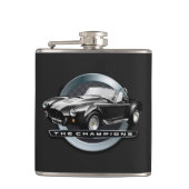 Schwarzes der Kobras 427 Flachmann (Vorderseite)