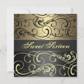 Schwarzes des einladung (Vorderseite)