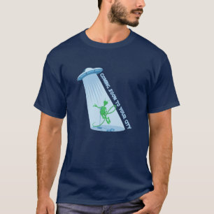 Schwarzes des Erdausflugs bald - T-Shirt