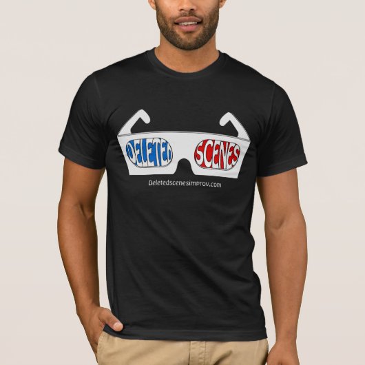 Schwarzes des Logo-3D T-Shirt (Vorderseite)