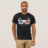 Schwarzes des Logo-3D T-Shirt (Vorne ganz)