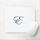 Schwarzes des Monogramm-E Mousepad (Mit Mouse)