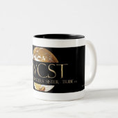 Schwarzes des WCST Zweifarbige Tasse (VorderseiteRechts)