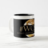 Schwarzes des WCST Zweifarbige Tasse (Vorderseite Links)