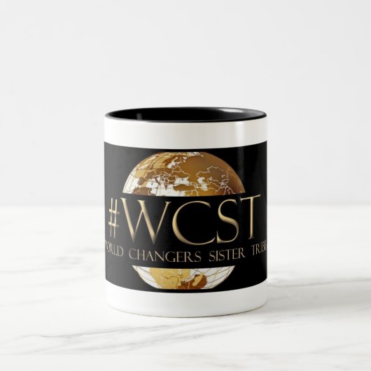 Schwarzes des WCST Zweifarbige Tasse (Mittel)