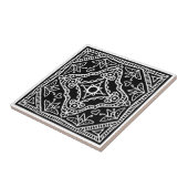 Schwarzes Design Fliese (Seite)