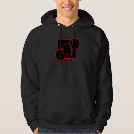 Schwarzes Design Hoodie