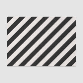 SCHWARZES DIAGONAL STRIPE STRONG GRAPHIC Tissue Pa Seidenpapier