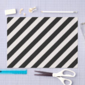 SCHWARZES DIAGONAL STRIPE STRONG GRAPHIC Tissue Pa Seidenpapier (Handwerk)