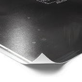 Schwarzes Diagramm der SciFi-Basis Fotodruck (Ecke)