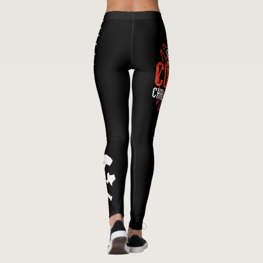 SCHWARZES die Leggings der (Rückseite)