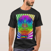 Schwarzes DMT-Chakra T-Shirt (Vorderseite)