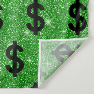 Schwarzes Dollarzeichen Geld Unternehmer Wall Stre Wandteppich