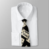 Schwarzes Dominomuster des Spaßes Krawatte (Gebunden)