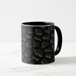 Schwarzes Drachenmuster Tasse