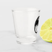 Schwarzes Drachenschussglas Schnapsglas (Links)